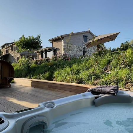 Gîte de charme pour couple avec sauna et jacuzzi extérieurs privatifs Peaugres Exterior foto